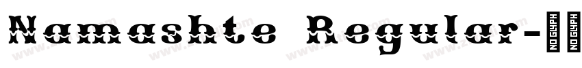 Namashte Regular字体转换